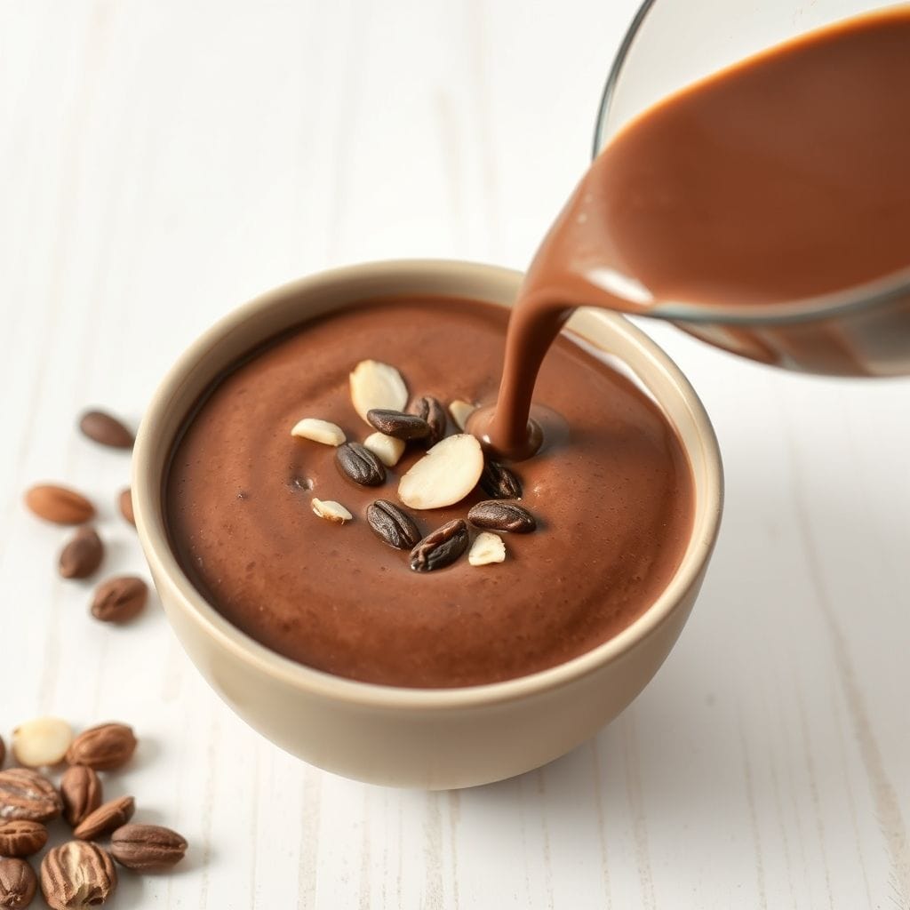 Decadent Chocolate Smoothie serving