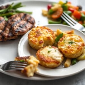 Cheesy Mashed Potato Cakes
