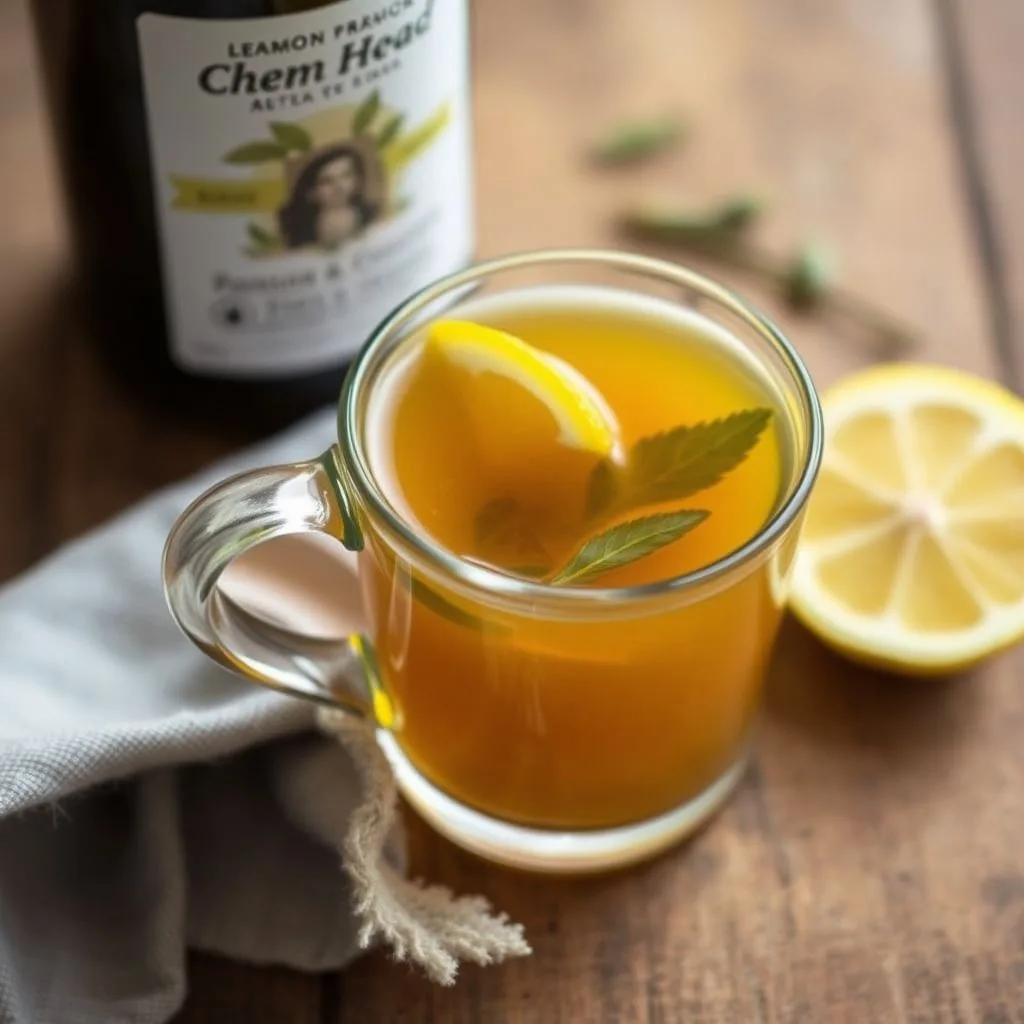Homemade Lemon Bay Leaf Cough Syrup
