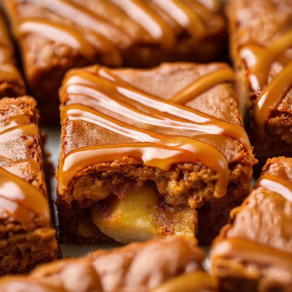 Apple Brownies with Maple Glaze