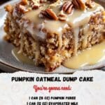 Pumpkin Oatmeal Dump Cake