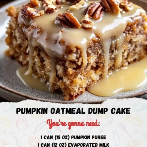 Pumpkin Oatmeal Dump Cake