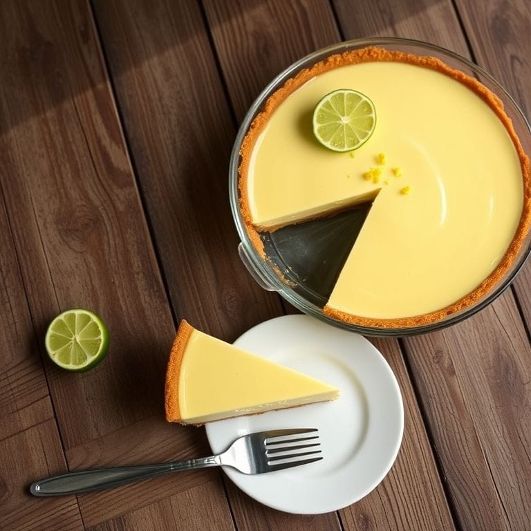 Key Lime Pie with a Graham Cracker Crust